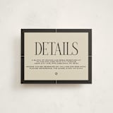 "Grand Luxe Bat Mitzvah" - Mitzvah Direction Cards in Charcoal by Wallace Design Co. - Front