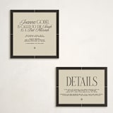 "Grand Luxe Bat Mitzvah" - Mitzvah Direction Cards in Charcoal by Wallace Design Co. - With Invitation