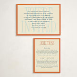 "Big Invite" - Mitzvah Direction Cards in Pepper by Robert and Stella - With Invitation