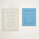 "Linho" - Mitzvah Direction Cards in Sky by Pati Cascino - With Invitation