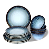 "Cypress Grove Dinnerware 12 Piece Set" - Place Settings in multicolorassorted-colors by Carmel Ceramica