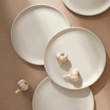"Tunisian Dinner Plates Set of 4" - Place Settings in white by Powered By People