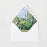 "Countryside Landscape Liner | Set of 25 Euro Envelope Liners" - Envelope Liners in green by Nikki Turner