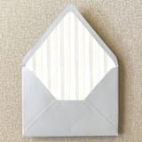 "Ivory Cream Stripe Envelope Liner | Set of 10 | For 5x7” Invitations" - Envelope Liners in white by Cotton and Bow
