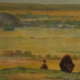 "A7 Fine Art Envelope Liners Square Flap // Golden Pastures (Set of 25)" - Envelope Liners in green by Clover and Lamb