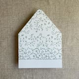 "Sage dainty floral liner for A7 euro flap envelope | pack of 10" - Envelope Liners in green by Ivory Invitations