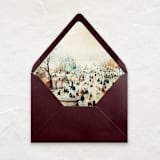 "A7 Fine Art Envelope Liners // Winter Ice Skating (Set of 25)" - Envelope Liners in multicolorassorted-colors by Clover and Lamb