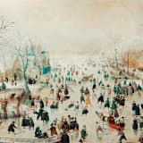 "A7 Fine Art Envelope Liners // Winter Ice Skating (Set of 25)" - Envelope Liners in multicolorassorted-colors by Clover and Lamb