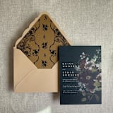 "Versailles Nocturne Brown envelope liner for A7 euro flap envelope | pack of 10" - Envelope Liners in brown by Ivory Invitations