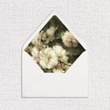 "White Vintage Moody Floral Envelope Liners" - Envelope Liners in black by Eva Friesen
