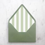 "A7 Envelope Liners Sage Nautical Stripes (set of 10)" - Envelope Liners in green by Design by Laney