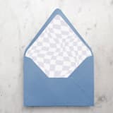 "A7 Envelope Liners Lavender Warped Checkerboard (set of 10)" - Envelope Liners in purple by Design by Laney