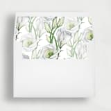 "Springtime White Floral Liner | Set of 25 Square Envelope Liners" - Envelope Liners in multicolor by Nikki Turner