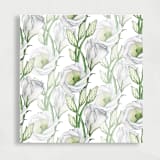 "Springtime White Floral Liner | Set of 25 Square Envelope Liners" - Envelope Liners in multicolor by Nikki Turner