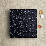 "white ink print Stella Celestial printed black envelope liner for A7 square flap envelope" - Envelope Liners in black by Ivory Invitations