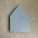 "Steel blue baby ribbon bows envelope liner for A7 euro flap envelope | pack of 10" - Envelope Liners in blue by Ivory Invitations