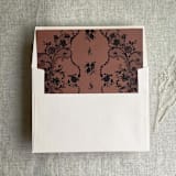 "Versailles Nocturne Rust envelope liner for A7 square flap envelope | pack of 10" - Envelope Liners in copper by Ivory Invitations