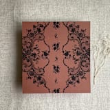 "Versailles Nocturne Rust envelope liner for A7 square flap envelope | pack of 10" - Envelope Liners in copper by Ivory Invitations