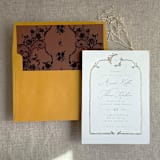 "Versailles Nocturne Rust envelope liner for A7 square flap envelope | pack of 10" - Envelope Liners in copper by Ivory Invitations