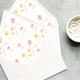 "Bright Floral Poppy Watercolor Envelope Liner | Set of 10 | For 5x7” invitations" - Envelope Liners in multicolor by Cotton and Bow