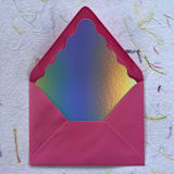 "Wavy A7 Liner - Holographic Paper" - Envelope Liners in multicolorassorted-colors by Eva Tadros