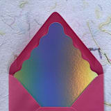 "Wavy A7 Liner - Holographic Paper" - Envelope Liners in multicolorassorted-colors by Eva Tadros