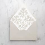 "A7 Envelope Liners Quad Scroll Taupe (set of 10)" - Envelope Liners in beige by Design by Laney
