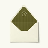 "Monogram Stripe Wedding Envelope Liner | Set of 10" - Envelope Liners in multicolorassorted-colors by Paper Haven