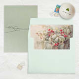 "A7 Envelope Liners Square Flap // Raspberry Fields (Set of 25)" - Envelope Liners in red by Clover and Lamb