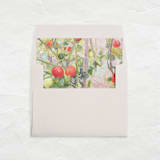 "A7 Fine Art Envelope Liners Square Flap // Tomato Vines (Set of 25)" - Envelope Liners in red by Clover and Lamb