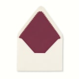 "Holiday Burgundy Scalloped Laser Envelope Liner (Pack of 20)" - Envelope Liners in red by Paper Haven