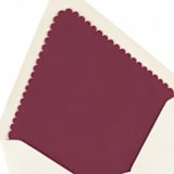 "Holiday Burgundy Scalloped Laser Envelope Liner (Pack of 20)" - Envelope Liners in red by Paper Haven