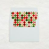 "A7 Envelope Liners Square Flap // Retro Christmas 4 (Set of 25)" - Envelope Liners in multicolorassorted-colors by Clover and Lamb