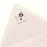 "Hand Drawn Dancing Couple Envelope Liner | Set of 10" - Envelope Liners in pink by Paper Haven