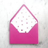 "A7 Envelope Liners Ombre Cute Hearts (set of 10)" - Envelope Liners in multicolor by Design by Laney