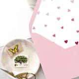 "A7 Envelope Liners Ombre Cute Hearts (set of 10)" - Envelope Liners in multicolor by Design by Laney