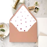 "A7 Envelope Liners Ombre Cute Hearts (set of 10)" - Envelope Liners in multicolor by Design by Laney