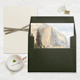 "A7 Fine Art Envelope Liners Square Flap // Yosemite Valley (Set of 25)" - Envelope Liners in beige by Clover and Lamb