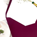 "A7 Envelope Liners Champagne Pop (set of 10)" - Envelope Liners in pink by Design by Laney