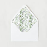 "Springtime Floral Liner | Set of 25 Euro Envelope Liners" - Envelope Liners in green by Nikki Turner