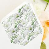 "Springtime Floral Liner | Set of 25 Euro Envelope Liners" - Envelope Liners in green by Nikki Turner