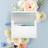 "Crashing Ocean Waves Liner | Set of 25 Square Envelope Liners" - Envelope Liners in multicolorassorted-colors by Nikki Turner