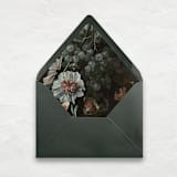 "A7 Fine Art Envelope Liners // Fruits + Flowers (Set of 25)" - Envelope Liners in green by Clover and Lamb