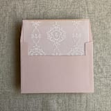 "grace floral white vellum envelope liner for A7 square flap envelope | pack of 10" - Envelope Liners in white by Ivory Invitations