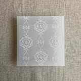 "grace floral white vellum envelope liner for A7 square flap envelope | pack of 10" - Envelope Liners in white by Ivory Invitations