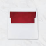 "Red Velvet Envelope Liners for 5 x 7 Cards (Set of 10)" - Envelope Liners in red by Caroline Russo