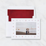 "Red Velvet Envelope Liners for 5 x 7 Cards (Set of 10)" - Envelope Liners in red by Caroline Russo
