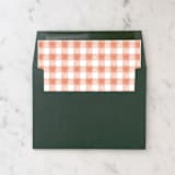 "A7 Envelope Liners Holiday Gingham Red (set of 10) Square" - Envelope Liners in red by Design by Laney