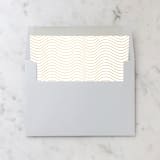 "A7 Envelope Liners Gold Waves Square Flap (set of 10)" - Envelope Liners in gold by Design by Laney