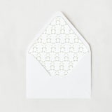 "Green Watercolor Garden Trellis | 25 Euro Envelope Liners" - Envelope Liners in green by Nikki Turner